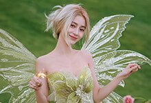 杨颖精灵造型手机壁纸-沐风文化